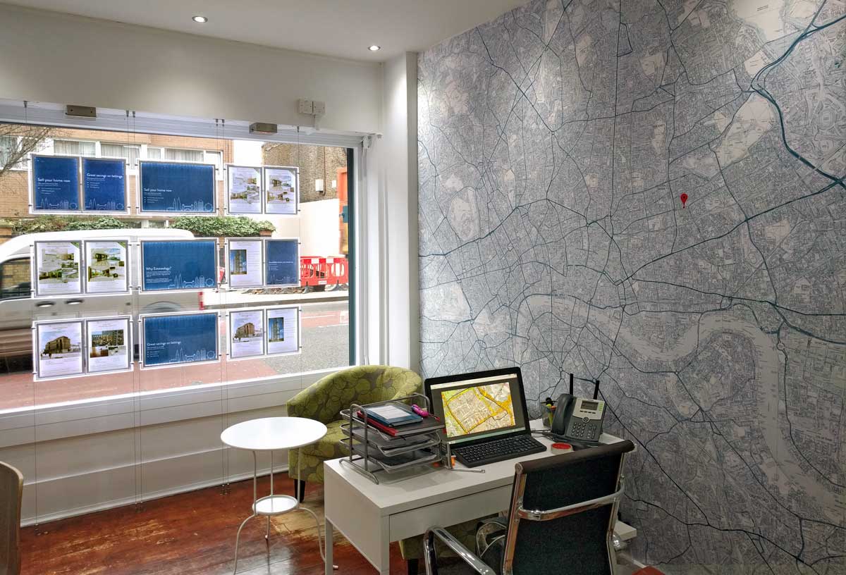 estate agent map wallpaper