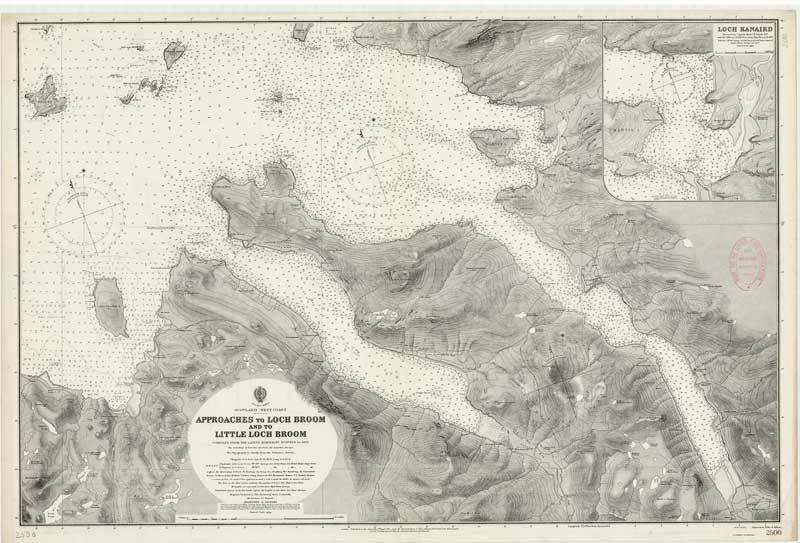 Historic Chart - Approaches Loch Broom (1911)