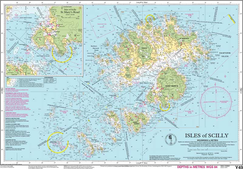 Imray Chart - Isles of Scilly