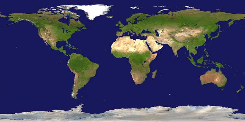 NASA Visible Earth World Map