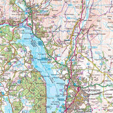 Custom Printed Ordnance Survey 1:250 000 Wallpaper Map