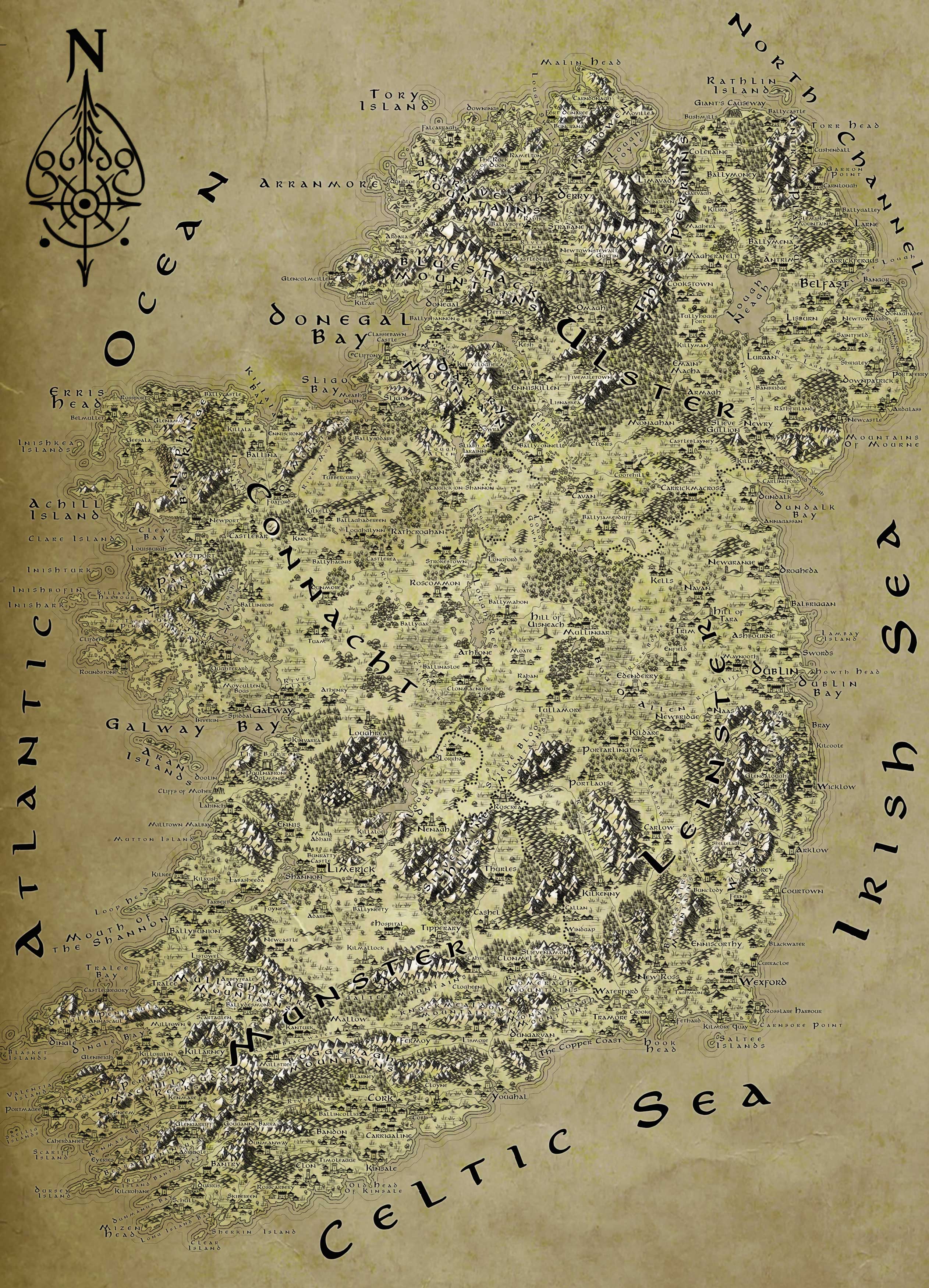 lord of the rings map wallpaper