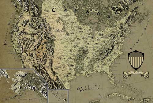 USA Fantasy Map